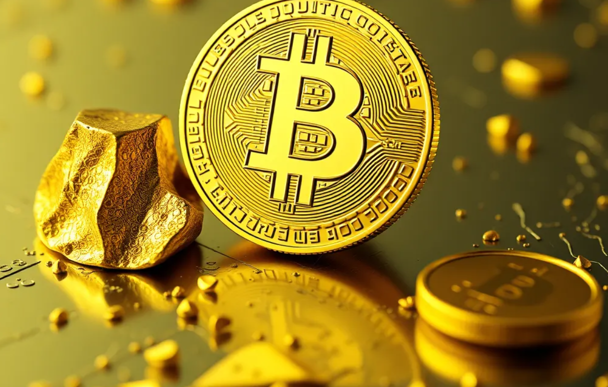 золото и биткоин